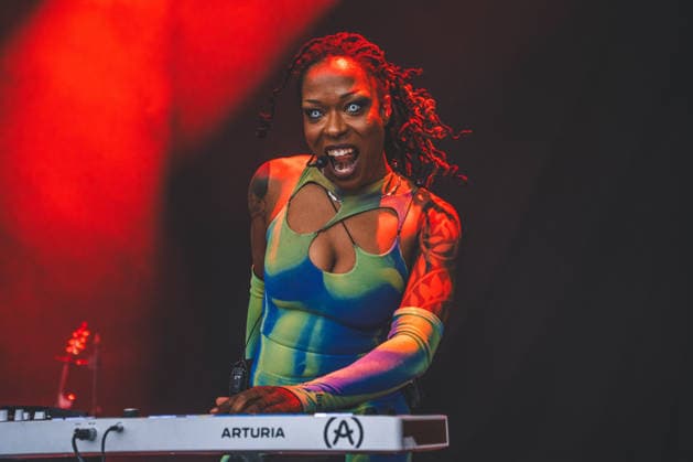 Sudan Archives live at Northside 2026 Aarhus, Denmark. 04th, June 2026. The American singer and violinist Sudan Archives performs a live concert during the Danish music festival Northside 2026 in Aarhus. Denmark, Aarhus  Copyright: xGonzalesxPhoto RolfxMeldgaardx