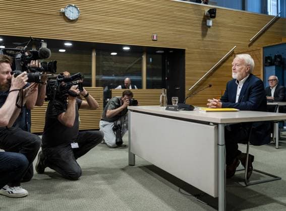 THE HAGUE - Jaap van Dissel, former director of the RIVM, during day four of the public hearings of the parliamentary inquiry committee into the coronavirus policy. REMKO DE WAAL ANP netherlands out - belgium out  Copyright: xx x560146078x originalFilename: 560146078.jpg
