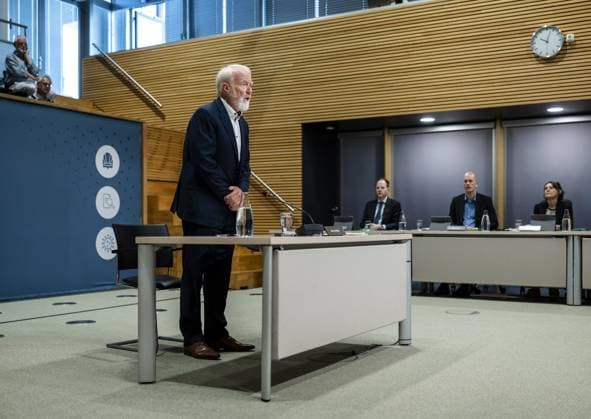THE HAGUE - Jaap van Dissel, former director of the RIVM, during day four of the public hearings of the parliamentary inquiry committee into the coronavirus policy. REMKO DE WAAL ANP netherlands out - belgium out  Copyright: xx x560146341x originalFilename: 560146341.jpg