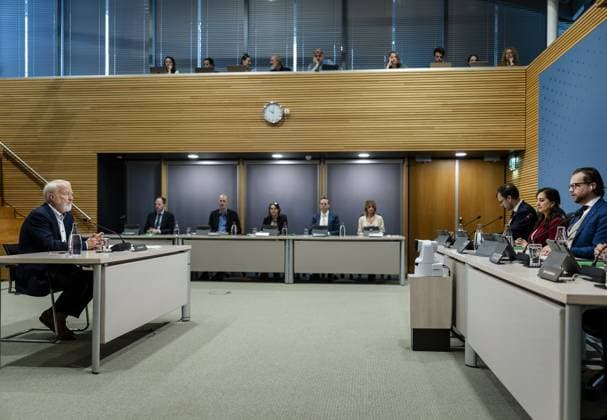 THE HAGUE - Jaap van Dissel, former director of the RIVM, during day four of the public hearings of the parliamentary inquiry committee into the coronavirus policy. REMKO DE WAAL ANP netherlands out - belgium out  Copyright: xx x560146347x originalFilename: 560146347.jpg