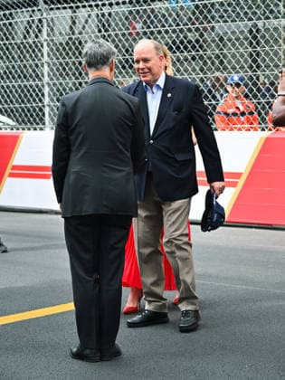 IPA85345682 - Monte Carlo, Louis Vuitton Monaco Grand Prix 2026 - Prince Albert in the paddock  Copyright: xManuelexMangiarottix xx 85345682