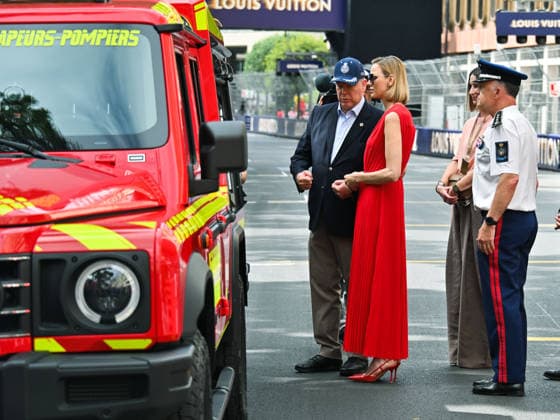 IPA85345692 - Monte Carlo, Louis Vuitton Monaco Grand Prix 2026 - Prince Albert of Monaco and Princess Charlene in the paddock  Copyright: xManuelexMangiarottix xManuelexMangiarottix 85345692