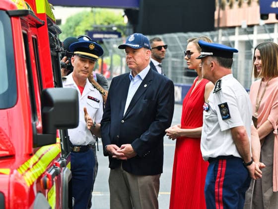 IPA85345706 - Monte Carlo, Louis Vuitton Monaco Grand Prix 2026 - Prince Albert of Monaco and Princess Charlene in the paddock  Copyright: xManuelexMangiarottix xManuelexMangiarottix 85345706