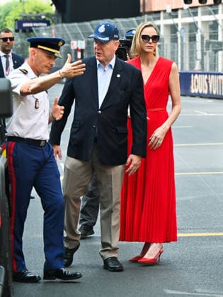 IPA85345711 - Monte Carlo, Louis Vuitton Monaco Grand Prix 2026 - Prince Albert of Monaco and Princess Charlene in the paddock  Copyright: xManuelexMangiarottix xManuelexMangiarottix 85345711