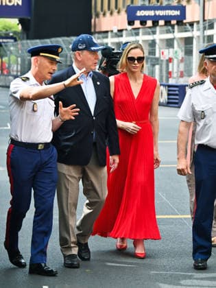 IPA85345717 - Monte Carlo, Louis Vuitton Monaco Grand Prix 2026 - Prince Albert of Monaco and Princess Charlene in the paddock  Copyright: xManuelexMangiarottix xManuelexMangiarottix 85345717