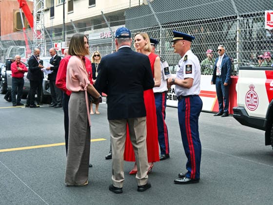 IPA85345723 - Monte Carlo, Louis Vuitton Monaco Grand Prix 2026 - Prince Albert of Monaco and Princess Charlene in the paddock  Copyright: xManuelexMangiarottix xManuelexMangiarottix 85345723
