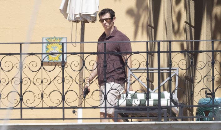 Dua Lipa and Callum Turner wedding 04 06 2026 Palermo Italy. Newlyweds Dua Lipa and Callum Turner pictured at their luxury hotel.  Copyright: xAndrewxStyczynskix NINTCHDBPICT001085937056