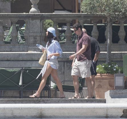 Dua Lipa and Callum Turner wedding 04 06 2026 Newlyweds Dua Lipa and Callum Turner pictured at their luxury hotel.  Copyright: xAndrewxStyczynskix NINTCHDBPICT001085953778