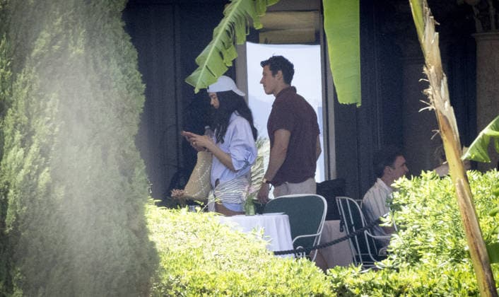 Dua Lipa and Callum Turner wedding 04 06 2026 Newlyweds Dua Lipa and Callum Turner pictured at their luxury hotel.  Copyright: xAndrewxStyczynskix NINTCHDBPICT001085953895