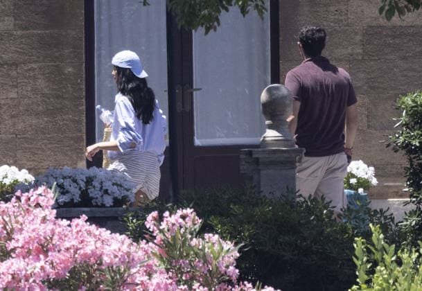 Dua Lipa and Callum Turner wedding 04 06 2026 Newlyweds Dua Lipa and Callum Turner pictured at their luxury hotel.  Copyright: xAndrewxStyczynskix NINTCHDBPICT001085954015