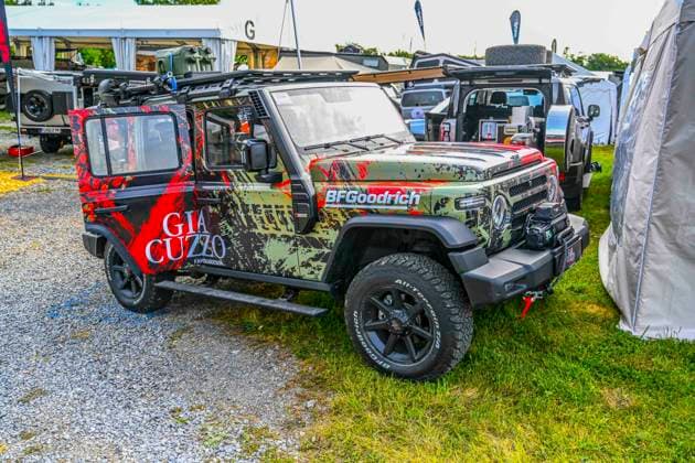 LSP ALLRADMESSE- Jeep auf dem Ausstellungs Gelande der jaehrlichen der Offroad Messe Abenteuer und Allrad 2026 in Bad Kissingen am 04.06.2026 ist gestartet Bayern Frankreich *** LSP ALLRADMESSE Jeep on the exhibition grounds of the annual off-road fair Abenteuer und Allrad 2026 in Bad Kissingen on 04 06 2026 has started Bavaria France
