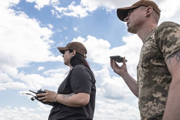Ukrainian drone unit in Donetsk Oblast DONETSK OBLAST, UKRAINE - JUNE 5: Ukrainian soldiers operate a reconnaissance drone in the Donetsk Oblast, Ukraine, 5 June 2026. Diego Herrera Carcedo Anadolu Donetsk Ukraine. Editorial use only. Please get in touch for any other usage.  Copyright: x2026xAnadoluxDiegoxHerreraxCarcedox
