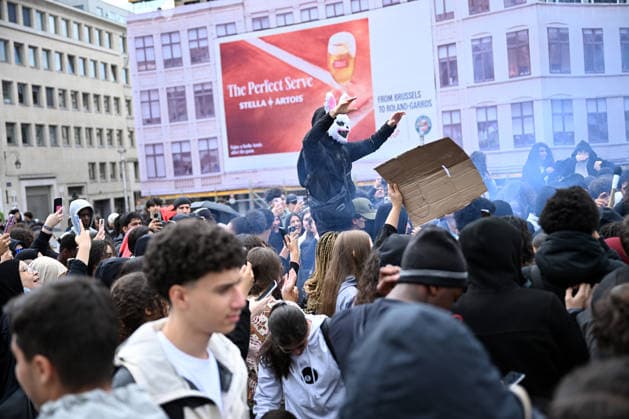 Demonstration in Brussels against planned budget cuts in education BRUSSELS, BELGIUM - JUNE 5: A demonstration is held against planned budget cuts in French-language education by students in Brussels, Belgium on June 5, 2026. Dursun Aydemir Anadolu Brussels Belgium. Editorial use only. Please get in touch for any other usage.  Copyright: x2026xAnadoluxDursunxAydemirx
