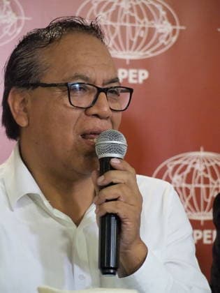 June 5, 2026, Lima, Lima, Peru: Roberto SoÂ¡nchez, the left-wing presidential candidate for the Ã¢â‚¬oeJuntos por el PeruÃ¢â‚¬Â (Together for Peru) party, held a press conference to outline his government plans and campaign strategies 48 hours before the second round of elections. SoÂ¡nchez is running against Keiko Fujimori for the presidency of Peru. Lima Peru - ZUMAg240 20260605_zip_g240_005 Copyright: xCarlosxGarciaxGranthonx