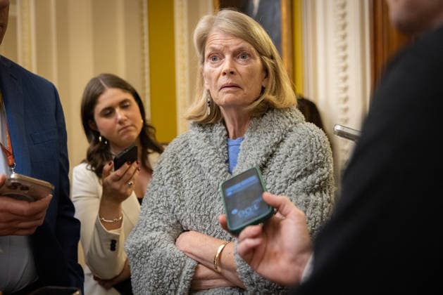 Senate Votes on Reconciliation WASHINGTON, DC - JUNE 5: Senator Lisa Murkowski (R-AL) speaks to reporters as the Senate votes on amendments to a reconciliation package, at the U.S. Capitol in Washington, DC on June 5, 2026. Nathan Posner Anadolu Washington D.C. United States. Editorial use only. Please get in touch for any other usage.  Copyright: x2026xAnadoluxNathanxPosnerx