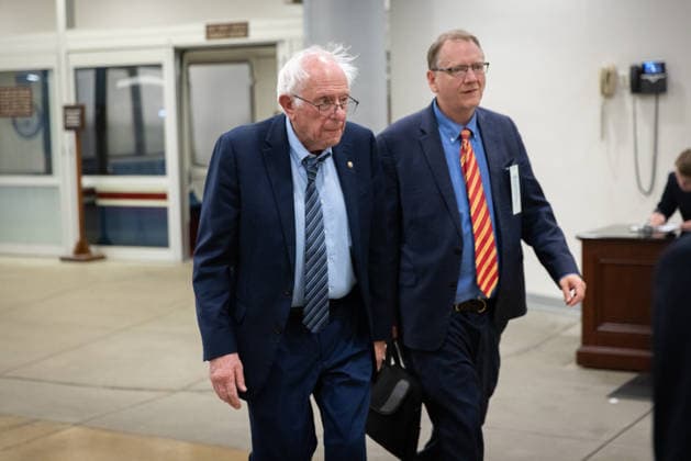 Senate Votes on Reconciliation WASHINGTON, DC - JUNE 5: Senator Bernie Sanders (I-VT) is seen headed to the Senate as they continue to vote on amendments to a reconciliation package, at the U.S. Capitol in Washington, DC on June 5, 2026. Nathan Posner Anadolu Washington D.C. United States. Editorial use only. Please get in touch for any other usage.  Copyright: x2026xAnadoluxNathanxPosnerx