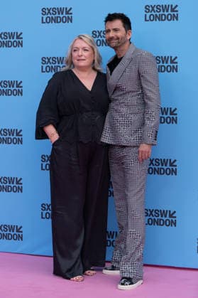 Rivals mid season finale screening with cast & crew in London, UK - 5 Jun 2026 L-R Claire Rushbrook and David Tennant arrive on the red carpet for the Rivals series 2 mid season finale screening at the Barbican London as part of the SXSW festival. Actors and creatives arrived on red carpet and joined the SXSW audience to watch the mid season finale before taking to the stage for a special cast & crew panel. London United Kingdom Copyright: xBonniexBritainx xSOPAxImagesx YXJ04734