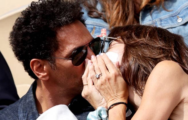 Tomer Sisley and his wife Sandra Sisley in the stands during the Day thirteen of the 2026 Roland Garros French Open on June 05, 2026 in Paris, France Jacovides Moreau Bestimage Celebs in the stands during the Day thirteen of the 2026 French Open on June 05, 2026 in Paris, France Paris France  Copyright: xJACOVIDES-MOREAUx xBESTIMAGExJACOVIDES-MOREAUx xBESTIMAGEx