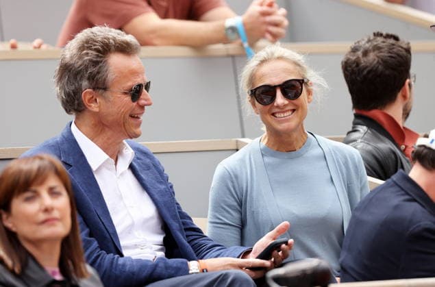 Anne Sophie Lapix and her husband Arthur Sadoun in the stands during the Day thirteen of the 2026 Roland Garros French Open on June 05, 2026 in Paris, France Jacovides Moreau Bestimage Celebs in the stands during the Day thirteen of the 2026 French Open on June 05, 2026 in Paris, France Paris France  Copyright: xJACOVIDES-MOREAUx xBESTIMAGExJACOVIDES-MOREAUx xBESTIMAGEx