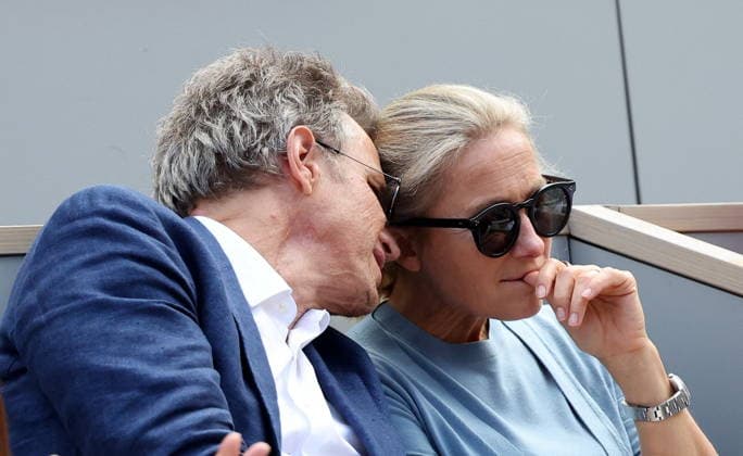 Anne Sophie Lapix and her husband Arthur Sadoun in the stands during the Day thirteen of the 2026 Roland Garros French Open on June 05, 2026 in Paris, France Jacovides Moreau Bestimage Celebs in the stands during the Day thirteen of the 2026 French Open on June 05, 2026 in Paris, France Paris France  Copyright: xJACOVIDES-MOREAUx xBESTIMAGExJACOVIDES-MOREAUx xBESTIMAGEx