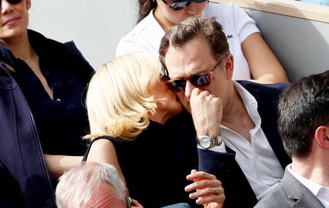 Renaud Capuçon and his wife Laurence Ferrari in the stands during the Day thirteen of the 2026 French Open on June 05, 2026 in Paris, France Jacovides Moreau Bestimage Celebs in the stands during the Day thirteen of the 2026 French Open on June 05, 2026 in Paris, France Paris France  Copyright: xJACOVIDES-MOREAUx xBESTIMAGExJACOVIDES-MOREAUx xBESTIMAGEx