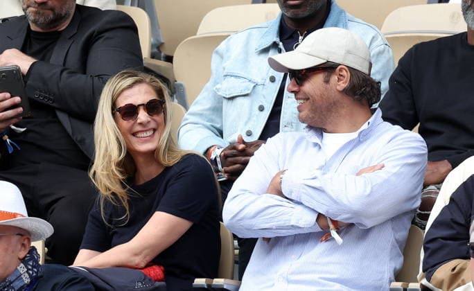 Judith El Zein et Laurent Lafitte dans les tribunes lors des Internationaux de France de Tennis de Roland Garros 2026, à Paris, France, le 5 juin 2026 Jacovides Moreau Bestimage Celebs in the stands during the Day thirteen of the 2026 French Open on June 05, 2026 in Paris, France Paris France  Copyright: xJACOVIDES-MOREAUx xBESTIMAGExJACOVIDES-MOREAUx xBESTIMAGEx