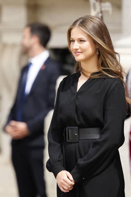 06-06-2026 Madrid Princess Leonor welcome Pope Leo XIV at the Royal palace in Madrid. No Spain Â  Copyright: xPPEx
