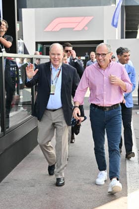 IPA85388896 - Monte Carlo, Formula 1 Monaco Grand Prix - Celebrities watch Saturday s practice In the photo: Albert II of Monaco, Stefano Domenicali  Copyright: xManuelexMangiarottix xManuelexMangiarottix 85388896