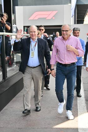 IPA85388898 - Monte Carlo, Formula 1 Monaco Grand Prix - Celebrities watch Saturday s practice In the photo: Albert II of Monaco, Stefano Domenicali  Copyright: xManuelexMangiarottix xManuelexMangiarottix 85388898