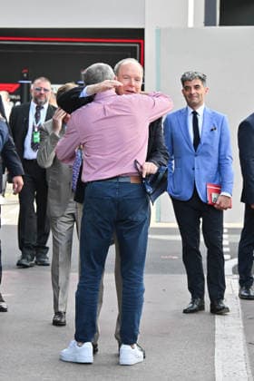 IPA85388873 - Monte Carlo, Formula 1 Monaco Grand Prix - Celebrities watch Saturday s practice In the photo: Albert II of Monaco, Stefano Domenicali  Copyright: xManuelexMangiarottix xManuelexMangiarottix 85388873