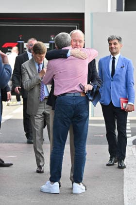 IPA85388877 - Monte Carlo, Formula 1 Monaco Grand Prix - Celebrities watch Saturday s practice In the photo: Albert II of Monaco, Stefano Domenicali  Copyright: xManuelexMangiarottix xManuelexMangiarottix 85388877