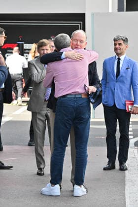 IPA85388882 - Monte Carlo, Formula 1 Monaco Grand Prix - Celebrities watch Saturday s practice In the photo: Albert II of Monaco, Stefano Domenicali  Copyright: xManuelexMangiarottix xManuelexMangiarottix 85388882