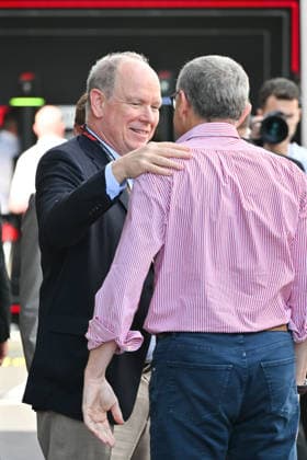 IPA85388884 - Monte Carlo, Formula 1 Monaco Grand Prix - Celebrities watch Saturday s practice In the photo: Albert II of Monaco, Stefano Domenicali  Copyright: xManuelexMangiarottix xManuelexMangiarottix 85388884