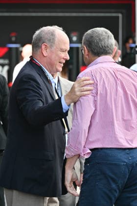 IPA85388887 - Monte Carlo, Formula 1 Monaco Grand Prix - Celebrities watch Saturday s practice In the photo: Albert II of Monaco, Stefano Domenicali  Copyright: xManuelexMangiarottix xManuelexMangiarottix 85388887