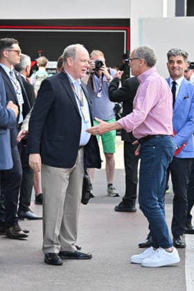 IPA85388889 - Monte Carlo, Formula 1 Monaco Grand Prix - Celebrities watch Saturday s practice In the photo: Albert II of Monaco, Stefano Domenicali  Copyright: xManuelexMangiarottix xManuelexMangiarottix 85388889