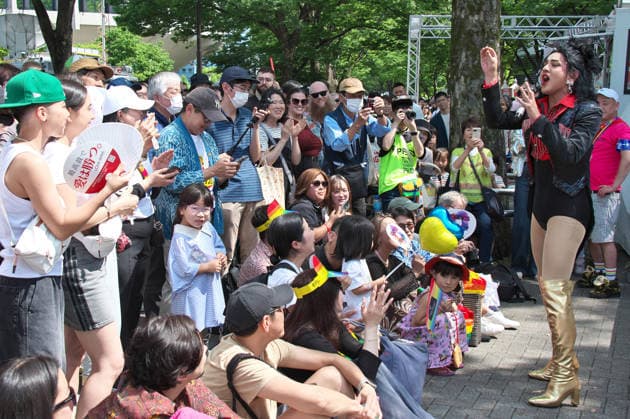 Peoples are seen gather the event Tokyo Pride 2026 in Tokyo, Japan on Saturday, June 6, 2026.  TKP2026060604 KEIZOxMORI
