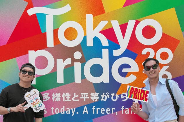 Participants pose for camera during the event Tokyo Pride 2026 in Tokyo, Japan on Saturday, June 6, 2026.  TKP2026060610 KEIZOxMORI