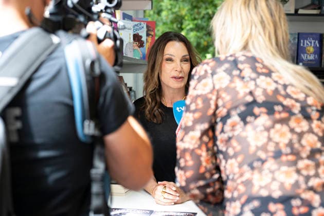 June 6, 2026, Madrid, Spain: Mar Flores seen as she signs copies of her books during the 85th edition of the Madrid Book Fair, in Retiro Park in Madrid. Madrid Spain - ZUMAs197 20260606_aaa_s197_027 Copyright: xAtilanoxGarciax