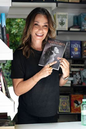 June 6, 2026, Madrid, Spain: Mar Flores seen as she signs copies of her books during the 85th edition of the Madrid Book Fair, in Retiro Park in Madrid. Madrid Spain - ZUMAs197 20260606_aaa_s197_028 Copyright: xAtilanoxGarciax