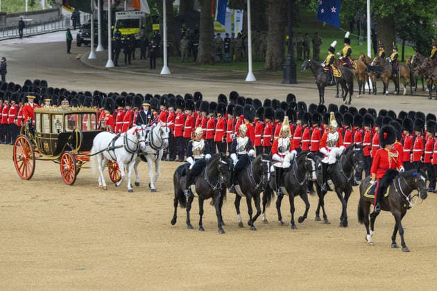 The Colonel’s Review for Trooping the Colour in London LONDON, UNITED KINGDOM - JUNE 06: Soldiers of the Household Division and The King’s Troop Royal Horse Artillery, take part in The Colonel’s Review ahead of The Kings Birthday Parade in London, United Kingdom in London, United Kingdom on June 06, 2026 Ray Tang Anadolu London United Kingdom. Editorial use only. Please get in touch for any other usage.  Copyright: x2026xAnadoluxRayxTangx
