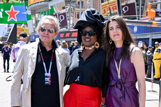 Charlotte Casiraghi, Jacky Ickx and his wife Khadja Nin in the paddocks of the Formula 1 Louis Vuitton Grand Prix of Monaco 2026, in Monte Carlo, Monaco, on June 6, 2026 Bruno Bebert Bestimage Celebs in the paddocks of the Formula 1 Louis Vuitton Grand Prix of Monaco 2026, in Monte Carlo, Monaco, on June 6, 2026 Monte Carlo Monaco  Copyright: xBrunoxBebertx xBestimagexBrunoxBebertx xBestimagex