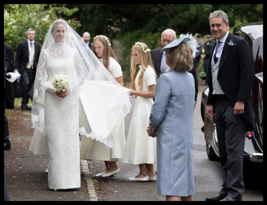 . 06 06 2026. Kemble , United Kingdom. Harriet Sperling and her bridesmaids arriving for her wedding to Peter Phillips at All Saints Church in the village of Kemble, near Cirencester, United Kingdom.  xStephenxLockx xi-Imagesx IIM-26812-0032