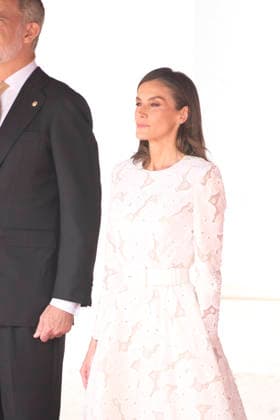 June 6, 2026, Madrid, Madrid, Spain: Queen Letizia of Spain attends a welcome ceremony with His Holiness the Pope Leo XIV at Royal Palace on June 6, 2026 in Madrid, Spain Madrid Spain  - ZUMAg15_ 20260606_zaf_g15_041 Copyright: xJackxAbuinx