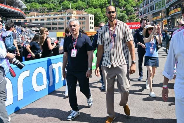 IPA85396034 - Monte Carlo, Monaco Formula 1 Grand Prix - Celebrities watch Saturday s practice session  Copyright: xManuelexMangiarottix xManuelexMangiarottix 85396034