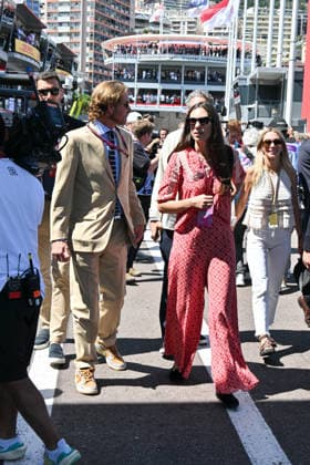 IPA85396122 - Monte Carlo, Monaco Formula 1 Grand Prix - Celebrities watch Saturday s practice session  Copyright: xManuelexMangiarottix xManuelexMangiarottix 85396122