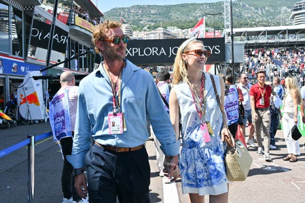 IPA85396197 - Monte Carlo, Monaco Formula 1 Grand Prix - Celebrities watch Saturday s practice session  Copyright: xManuelexMangiarottix xManuelexMangiarottix 85396197