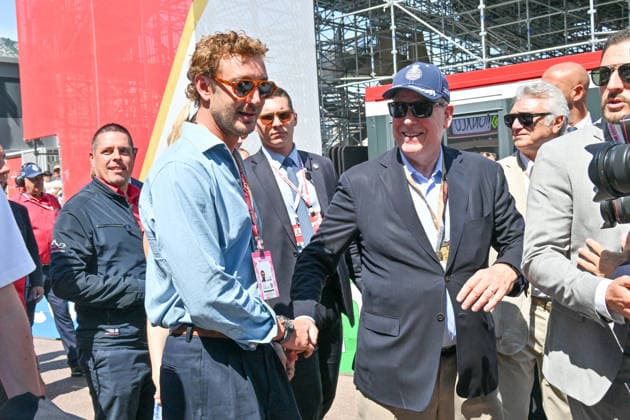 IPA85396115 - Monte Carlo, Monaco Formula 1 Grand Prix - Celebrities watch Saturday s practice session  Copyright: xManuelexMangiarottix xManuelexMangiarottix 85396115