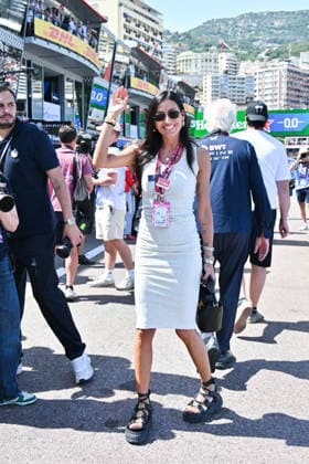 IPA85396286 - Monte Carlo, Monaco Formula 1 Grand Prix - Celebrities watch Saturday s practice session  Copyright: xManuelexMangiarottix xManuelexMangiarottix 85396286