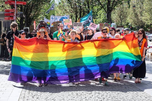 The Brno Pride Parade passed through the city centre as part of the Brno Pride Week 2026 event, in Brno, Czech Republic, on June 6, 2026. (CTKxPhoto MonikaxHlavacova) CTKPhotoP2026060604413  CTKPhotoP2026060604413