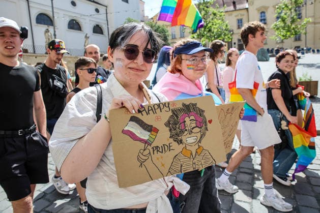 The Brno Pride Parade passed through the city centre as part of the Brno Pride Week 2026 event, in Brno, Czech Republic, on June 6, 2026. (CTKxPhoto MonikaxHlavacova) CTKPhotoP2026060604417  CTKPhotoP2026060604417